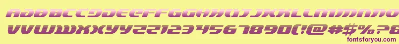 lordsith3gradital-Schriftart – Violette Schriften auf gelbem Hintergrund