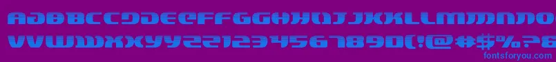 lordsith3half Font – Blue Fonts on Purple Background