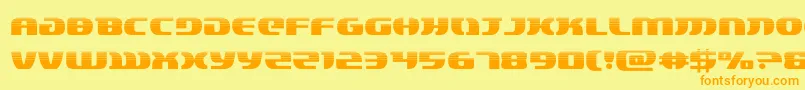 lordsith3half Font – Orange Fonts on Yellow Background