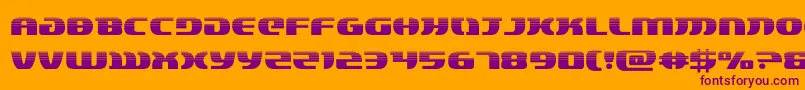 lordsith3half Font – Purple Fonts on Orange Background