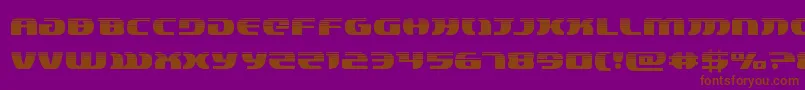 フォントlordsith3half – 紫色の背景に茶色のフォント