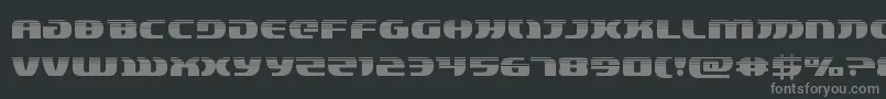 lordsith3half-fontti – harmaat kirjasimet mustalla taustalla