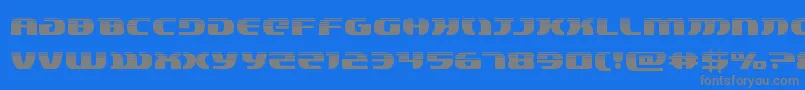 フォントlordsith3half – 青い背景に灰色の文字