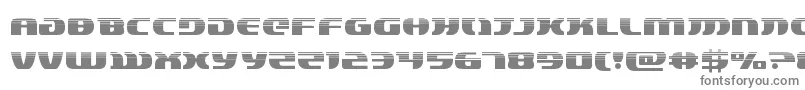 フォントlordsith3half – 白い背景に灰色の文字
