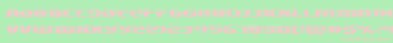 フォントlordsith3half – 緑の背景にピンクのフォント