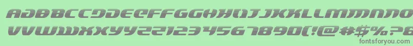 lordsith3halfital-Schriftart – Graue Schriften auf grünem Hintergrund
