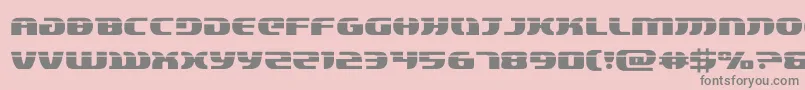 フォントlordsith3laser – ピンクの背景に灰色の文字