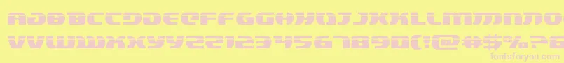 lordsith3laser Font – Pink Fonts on Yellow Background