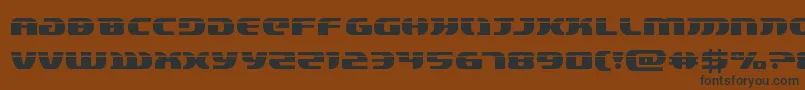 lordsith3laser-Schriftart – Schwarze Schriften auf braunem Hintergrund