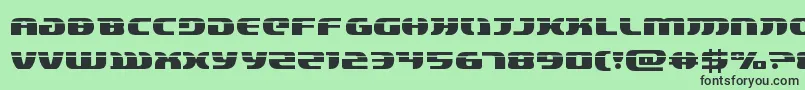 フォントlordsith3laser – 緑の背景に黒い文字