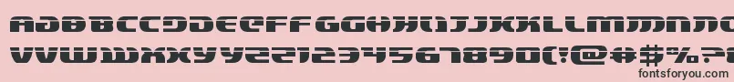 フォントlordsith3laser – ピンクの背景に黒い文字