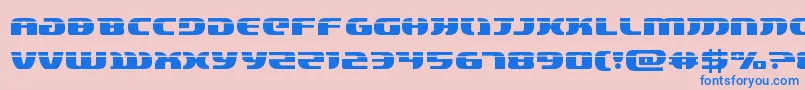 フォントlordsith3laser – ピンクの背景に青い文字