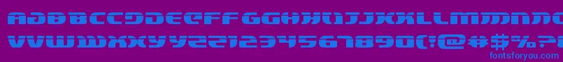 lordsith3laser-Schriftart – Blaue Schriften auf violettem Hintergrund