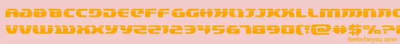 lordsith3laser Font – Orange Fonts on Pink Background