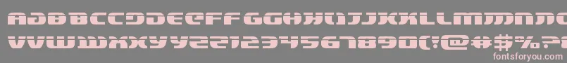 フォントlordsith3laser – 灰色の背景にピンクのフォント