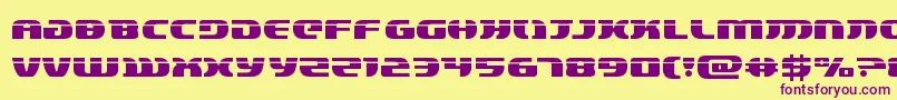 lordsith3laser Font – Purple Fonts on Yellow Background