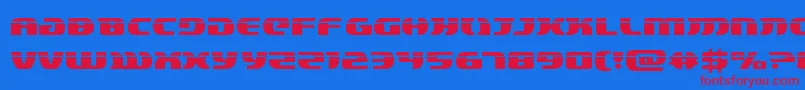 Шрифт lordsith3laser – красные шрифты на синем фоне