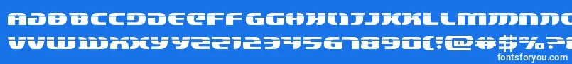 lordsith3laser-fontti – valkoiset fontit sinisellä taustalla