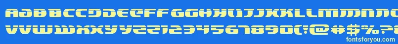 lordsith3laser-fontti – keltaiset fontit sinisellä taustalla