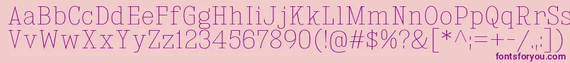 KingsbridgeScUl Font – Purple Fonts on Pink Background