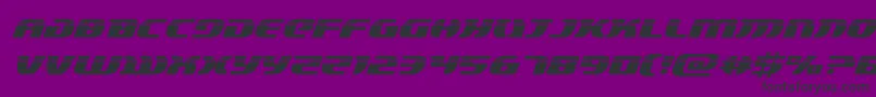 lordsith3laserital-fontti – mustat fontit violetilla taustalla