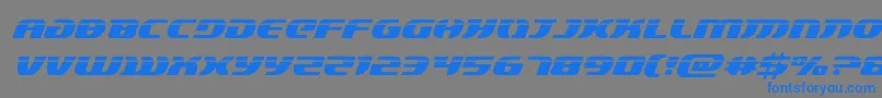 lordsith3laserital Font – Blue Fonts on Gray Background