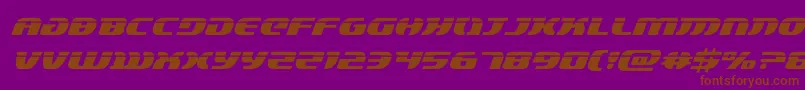 lordsith3laserital Font – Brown Fonts on Purple Background