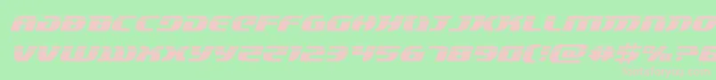 lordsith3laserital Font – Pink Fonts on Green Background