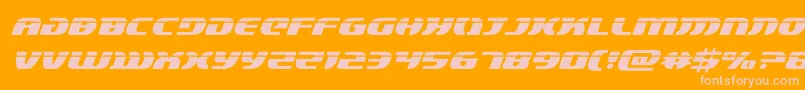 More about lordsith3laserital Font lordsith3laserital Font – Pink Fonts on Orange Background
