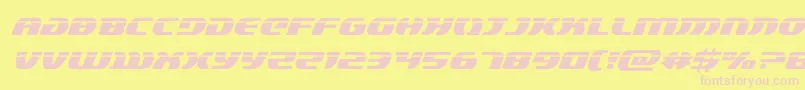 lordsith3laserital Font – Pink Fonts on Yellow Background