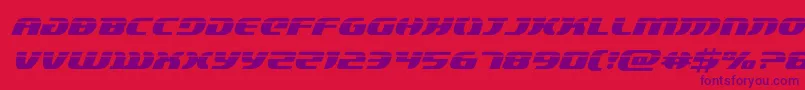 lordsith3laserital Font – Purple Fonts on Red Background