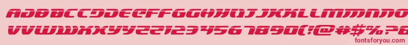 lordsith3laserital Font – Red Fonts on Pink Background