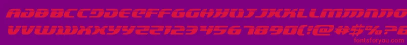 lordsith3laserital Font – Red Fonts on Purple Background