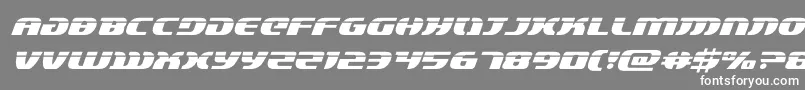 フォントlordsith3laserital – 灰色の背景に白い文字