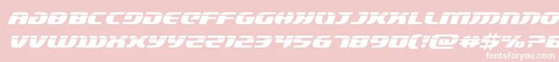 lordsith3laserital Font – White Fonts on Pink Background
