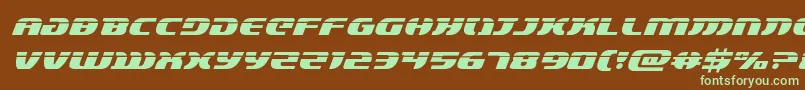 lordsith3laserital Font – Green Fonts on Brown Background