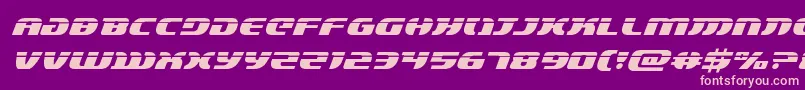 lordsith3laserital Font – Pink Fonts on Purple Background