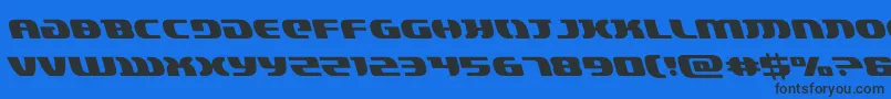 lordsith3left Font – Black Fonts on Blue Background