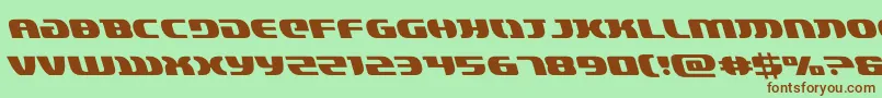 lordsith3left Font – Brown Fonts on Green Background