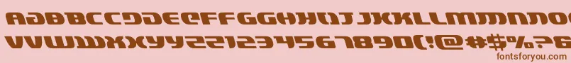 lordsith3left Font – Brown Fonts on Pink Background