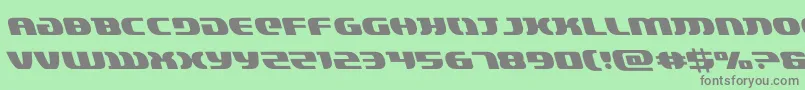 lordsith3left Font – Gray Fonts on Green Background