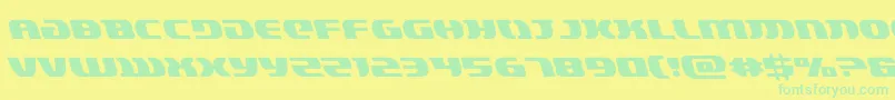 lordsith3left Font – Green Fonts on Yellow Background