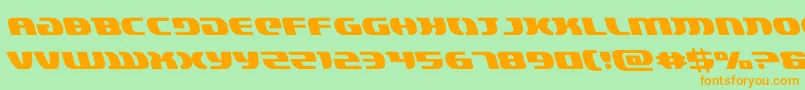 lordsith3left Font – Orange Fonts on Green Background