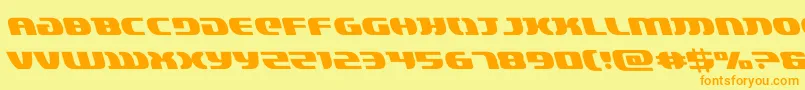 lordsith3left Font – Orange Fonts on Yellow Background
