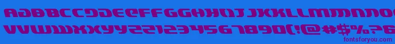 lordsith3left Font – Purple Fonts on Blue Background