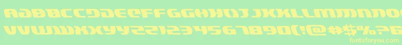 lordsith3left Font – Yellow Fonts on Green Background