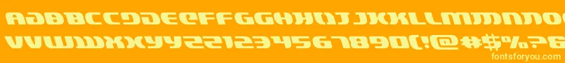 lordsith3left Font – Yellow Fonts on Orange Background