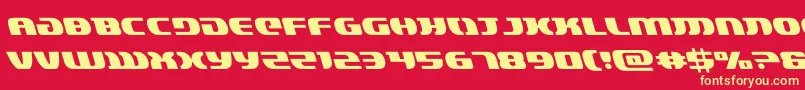 lordsith3left Font – Yellow Fonts on Red Background