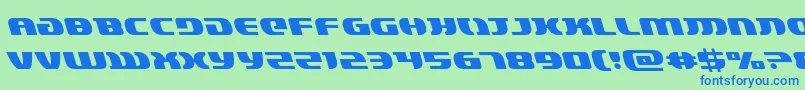 lordsith3left Font – Blue Fonts on Green Background