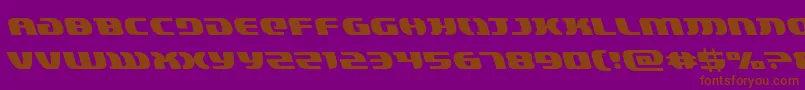 lordsith3left Font – Brown Fonts on Purple Background